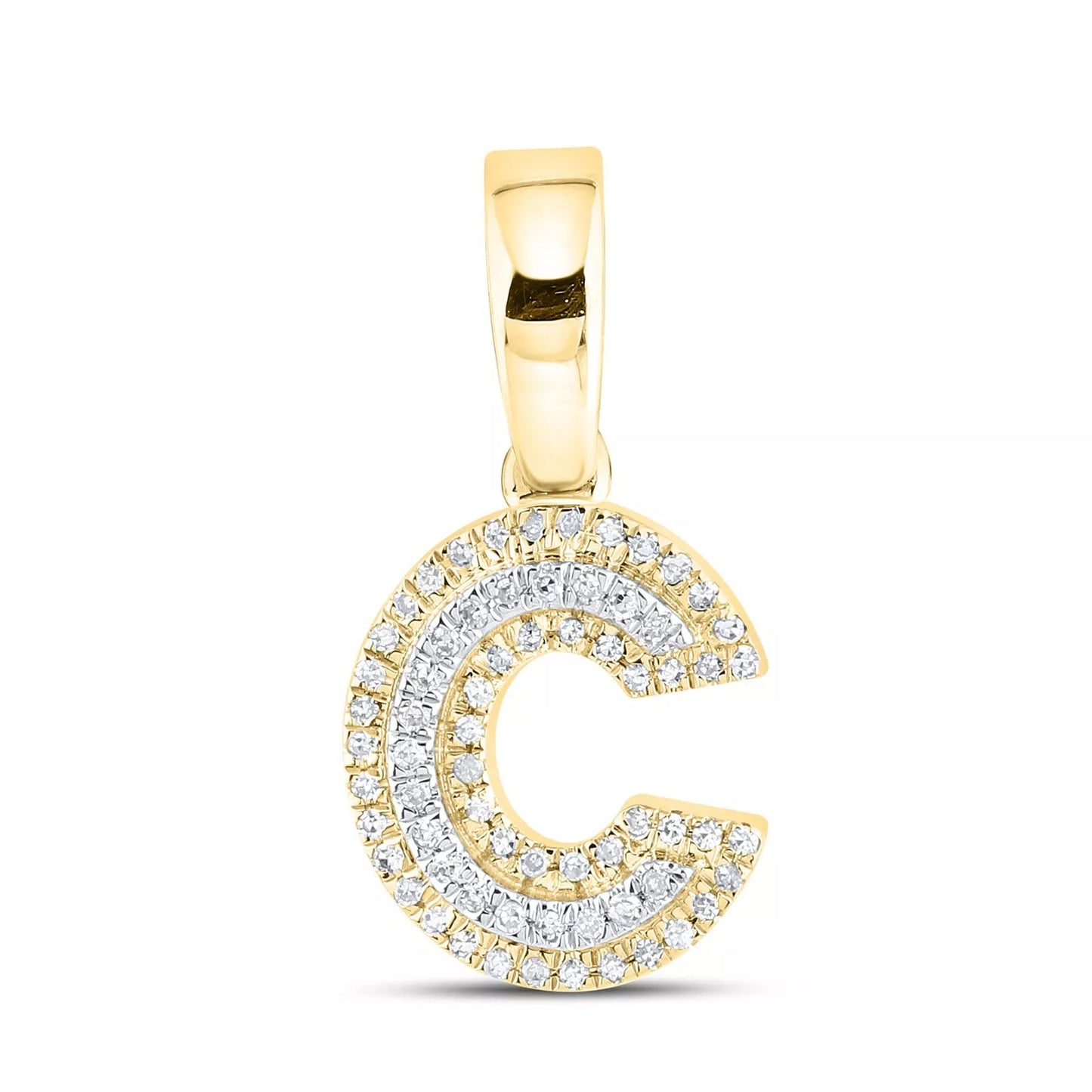 18K Gold Letter Pendant and Chain